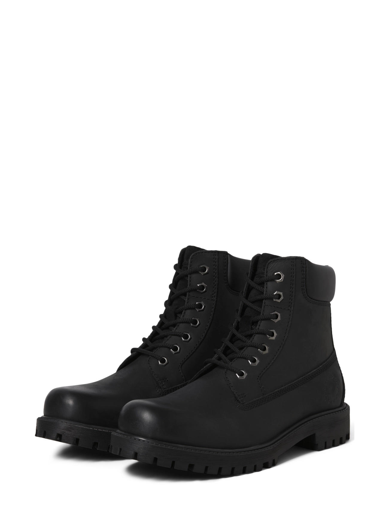 Jack & Jones - JFWMONTANA LEATHER BOOT LN - herbstersparnisse - anthracite - 2