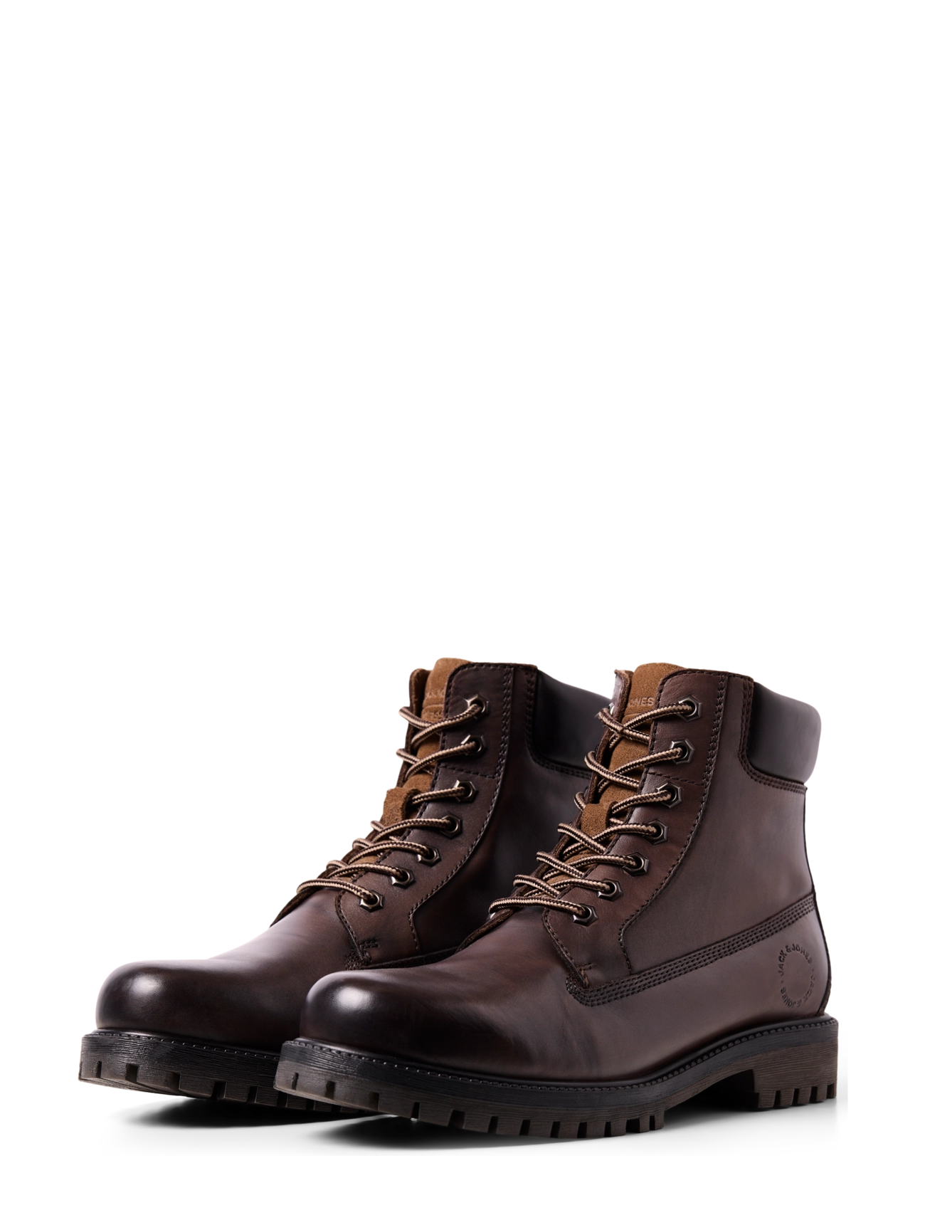 Jack & Jones - JFWMONTANA LEATHER BOOT LN - brown stone - 5