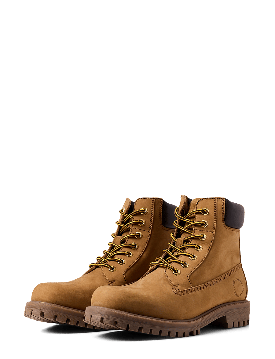 Jack & Jones - JFWMONTANA LEATHER BOOT LN - schnürstiefel - honey - 5