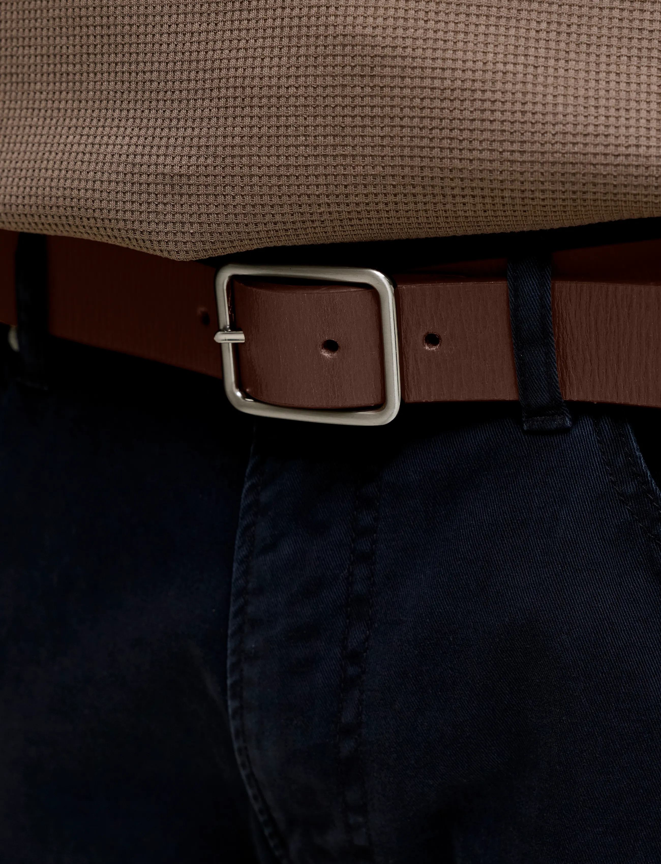 Jack & Jones - JACWINSTON REVERSIBLE LEATHER BELT - classic belts - cognac - 2