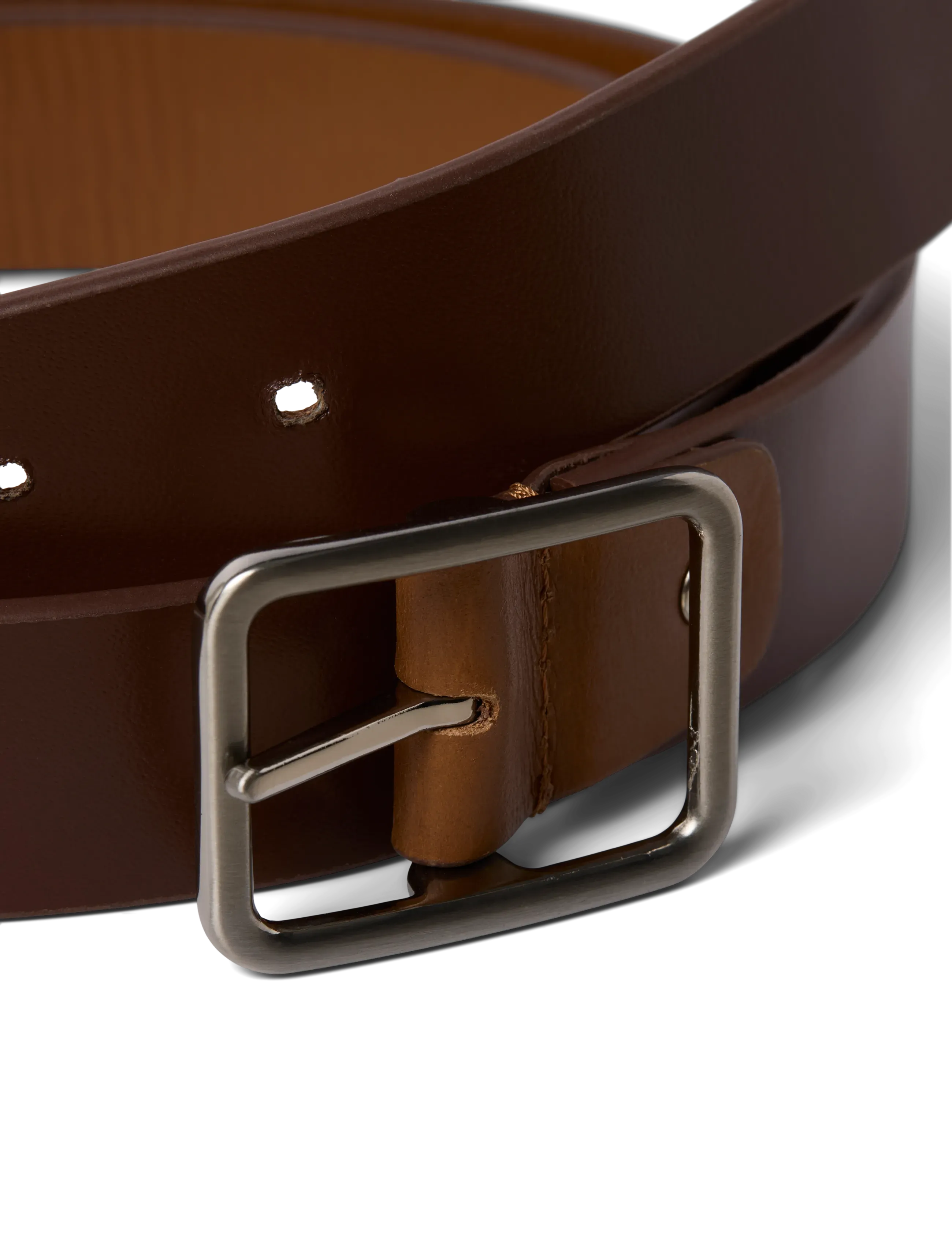 Jack & Jones - JACWINSTON REVERSIBLE LEATHER BELT - classic belts - cognac - 3