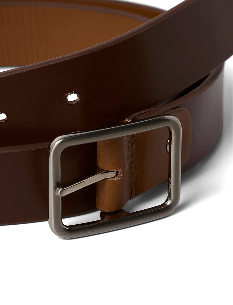 Jack & Jones - JACWINSTON REVERSIBLE LEATHER BELT - classic belts - cognac - 3