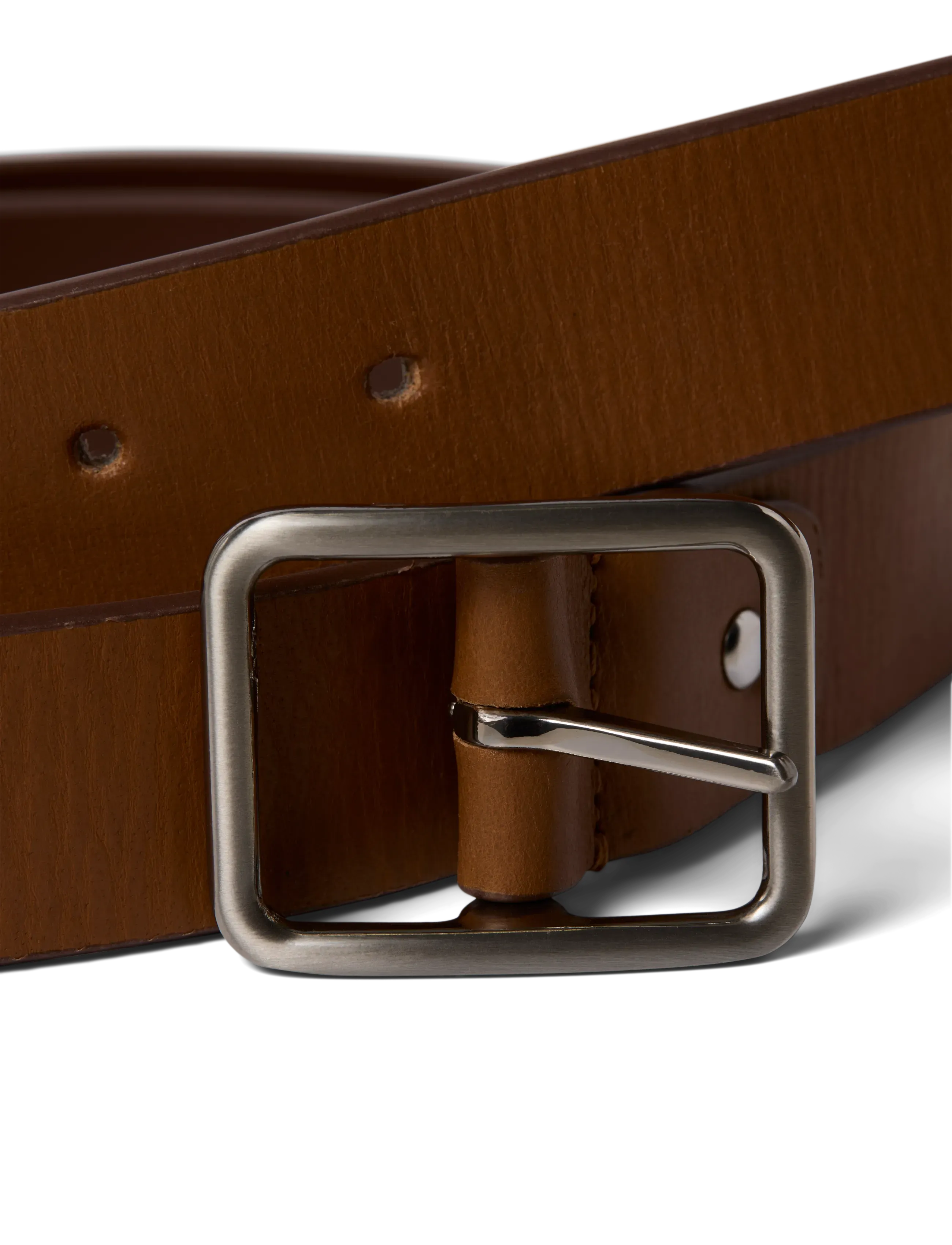 Jack & Jones - JACWINSTON REVERSIBLE LEATHER BELT - classic belts - cognac - 4