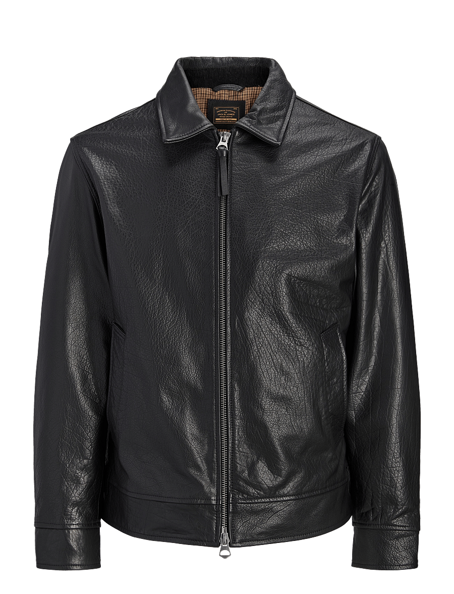 Jack & Jones - JPRBLUDEAN LEATHER JKT - kevadjoped - black - 0