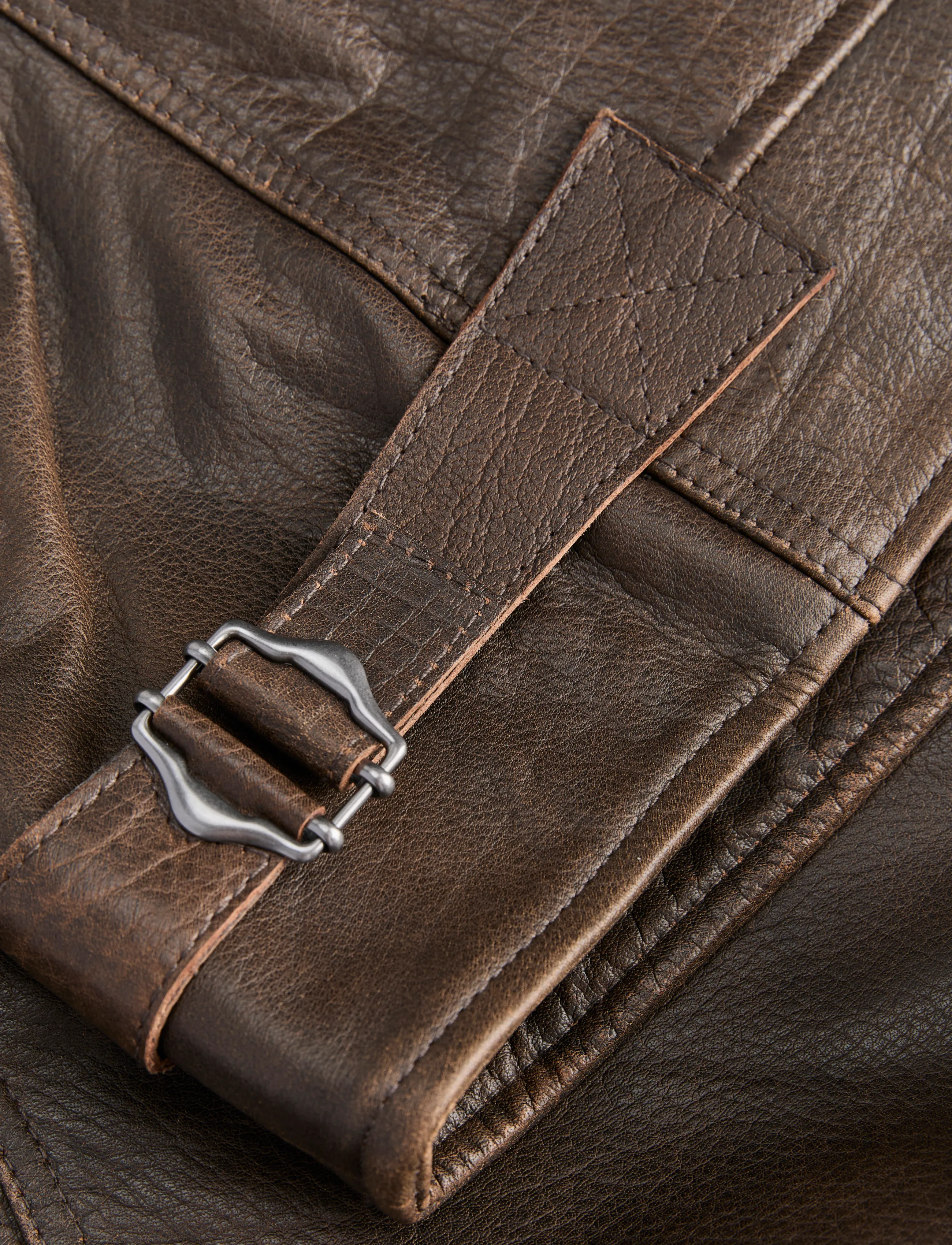 Jack & Jones - JPRBLUDEAN LEATHER JKT - forårsjakker - hot fudge - 2