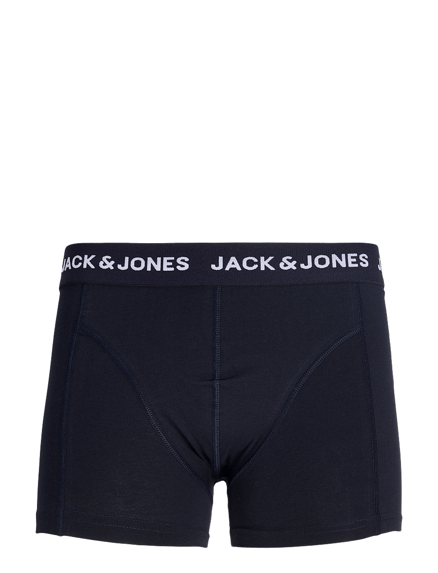 Jack & Jones - JACDALE SMILEY TRUNKS 3 PACK SN - enge boxershorts - black - 3