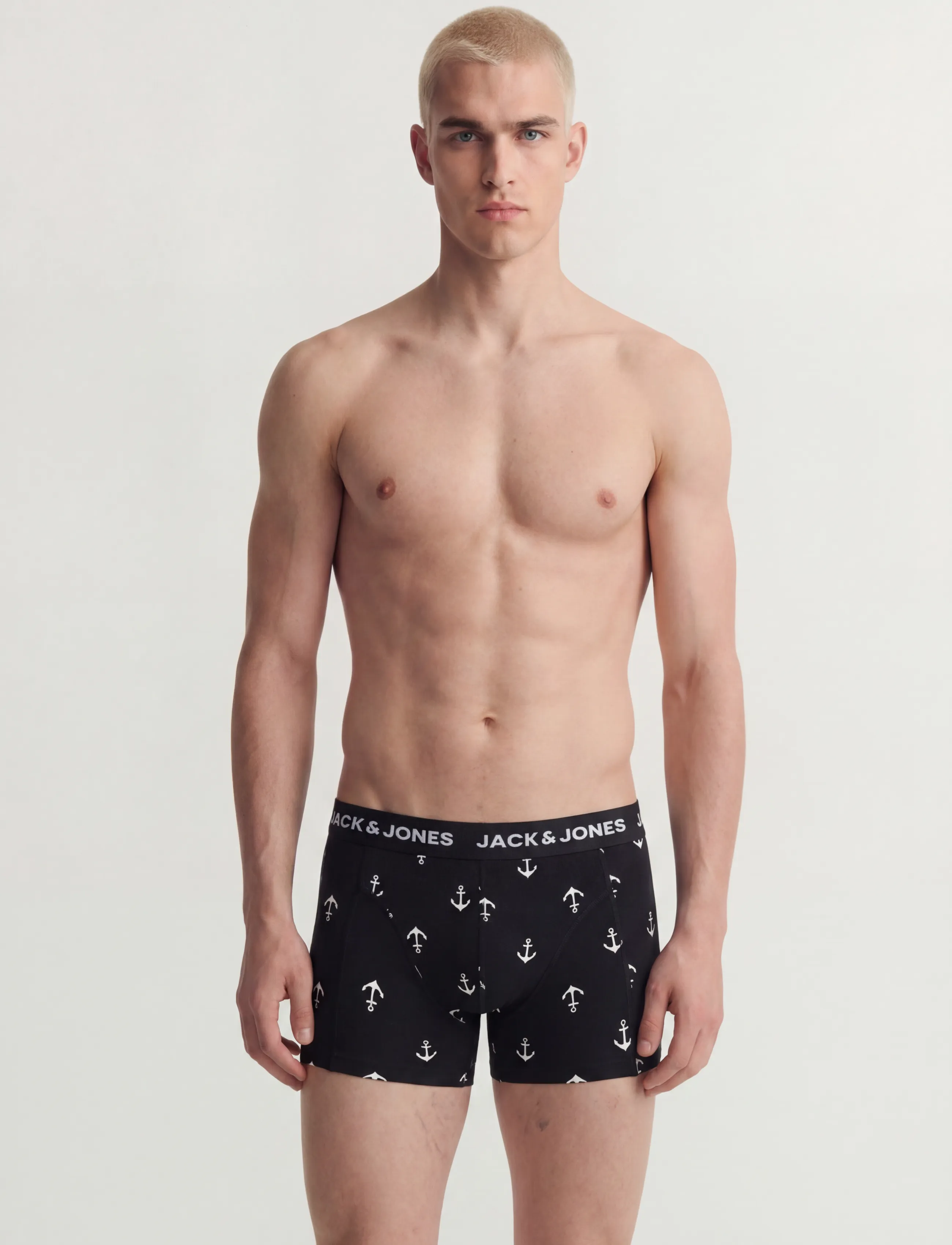 Jack & Jones JACCENTRAL TRUNKS 3 PACK SN - Underkläder - CROWN BLUE / black