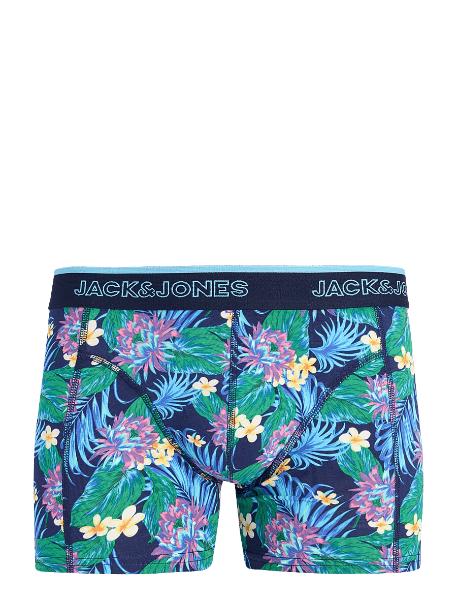 Jack & Jones - JACAARON FLOWER TRUNKS 3 PACK - unterhosen im multipack - ocean cavern - 2