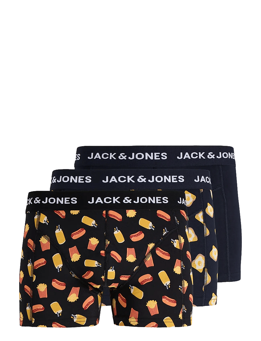 Jack & Jones - JACKEVIN FOOD TRUNKS 3 PACK - black - 1