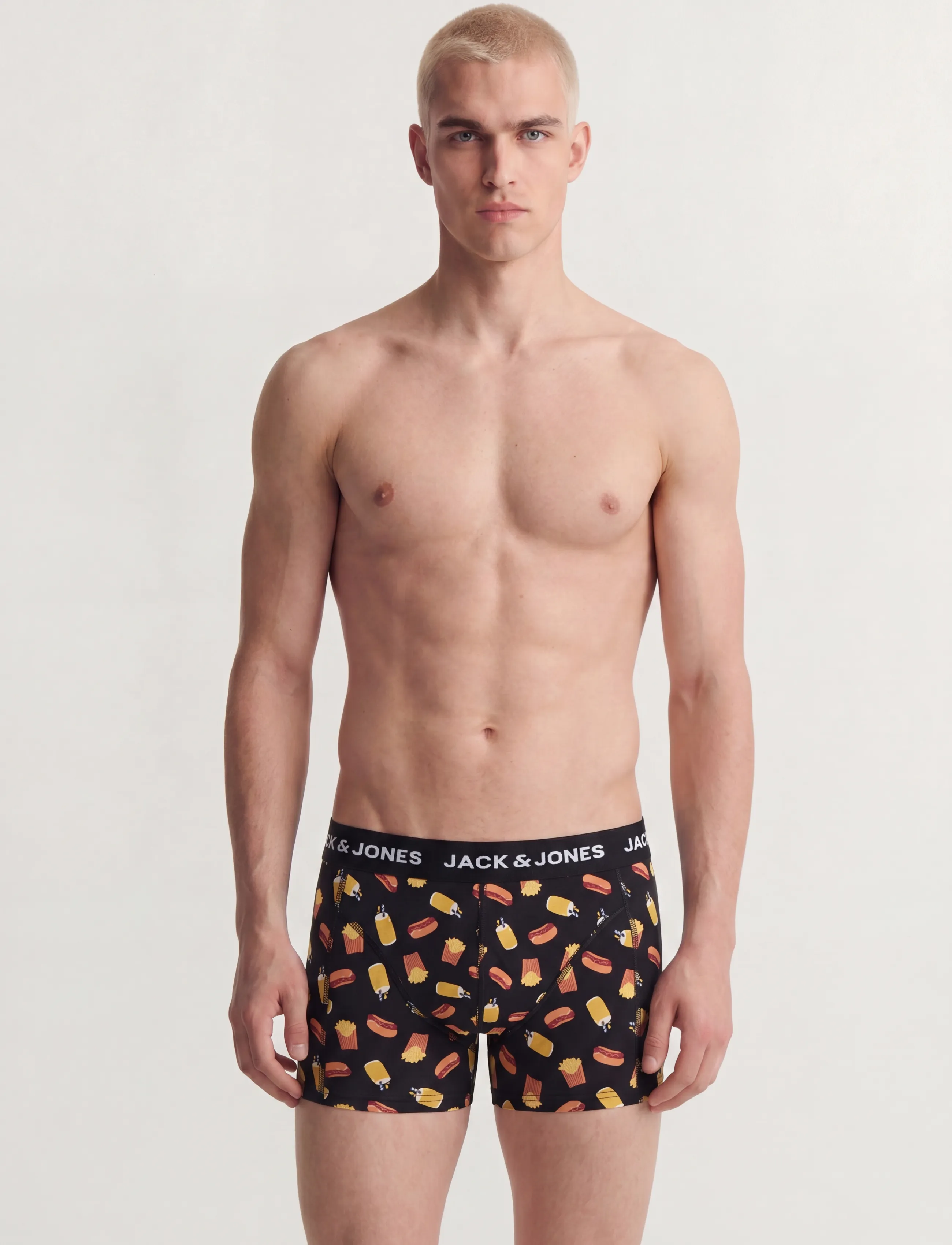 Jack & Jones Jackevin Food Trunks 3 Pack, L, Black, Undertøj > Boksere, Herre