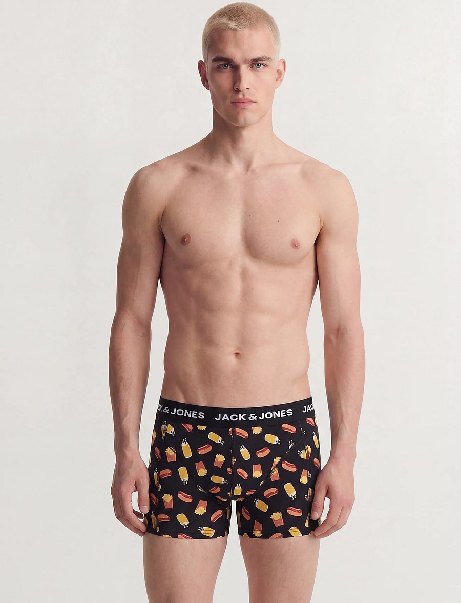 Jack & Jones - JACKEVIN FOOD TRUNKS 3 PACK - black - 0