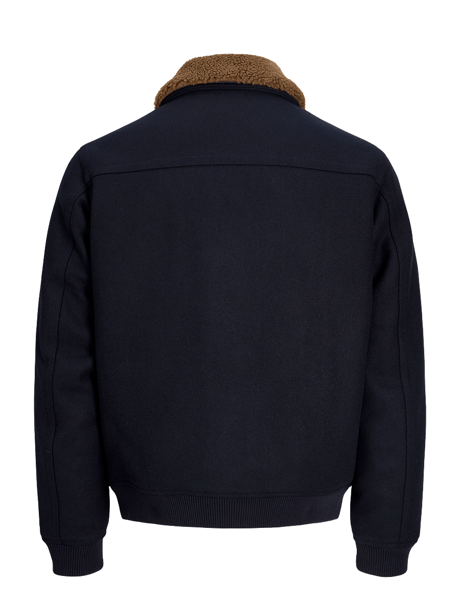 Jack & Jones - JPRBLUMELVIN WOOL BLEND BOMBER - dark navy - 1