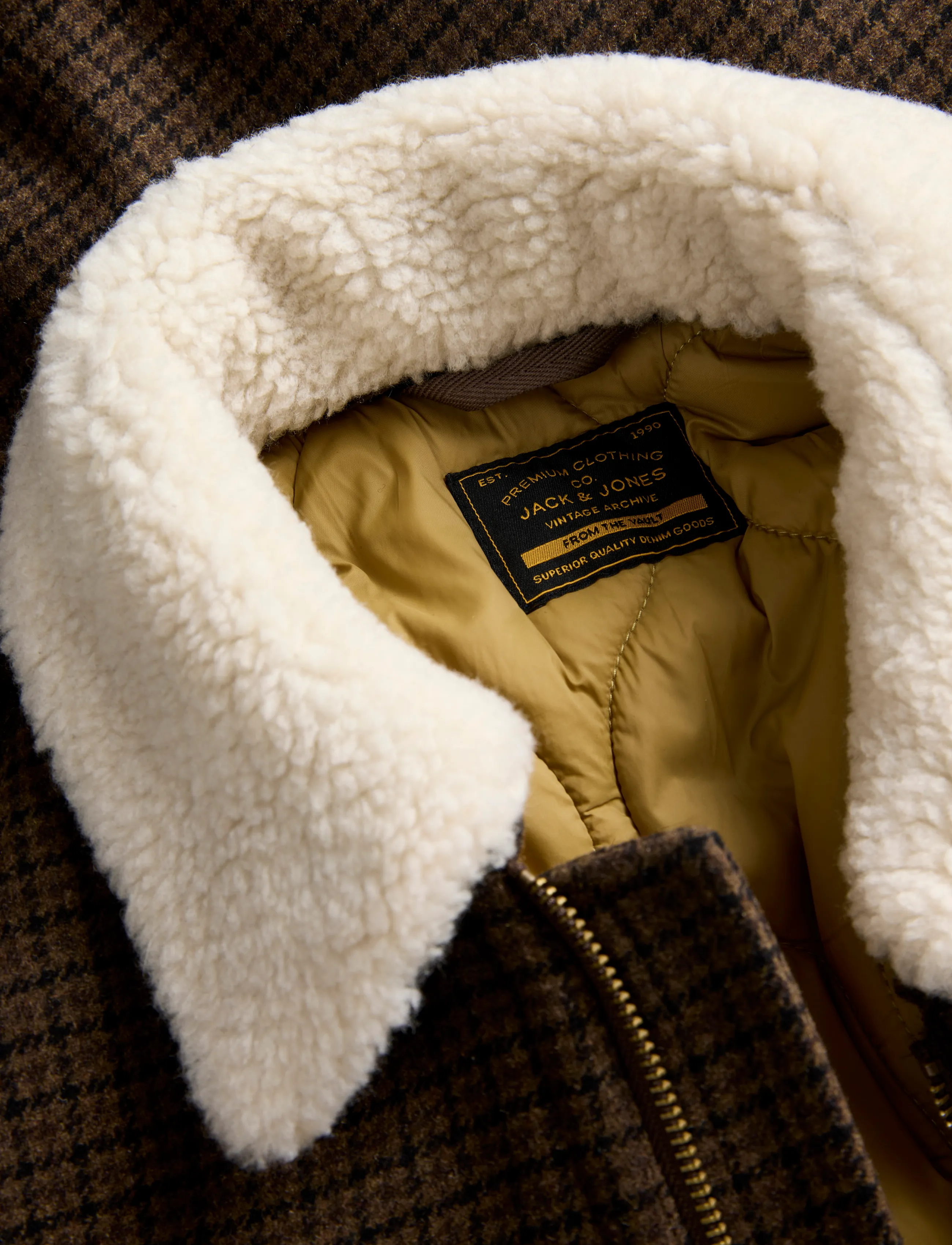 Jack & Jones - JPRBLUMELVIN WOOL BLEND BOMBER - sügisjoped - hot fudge - 4