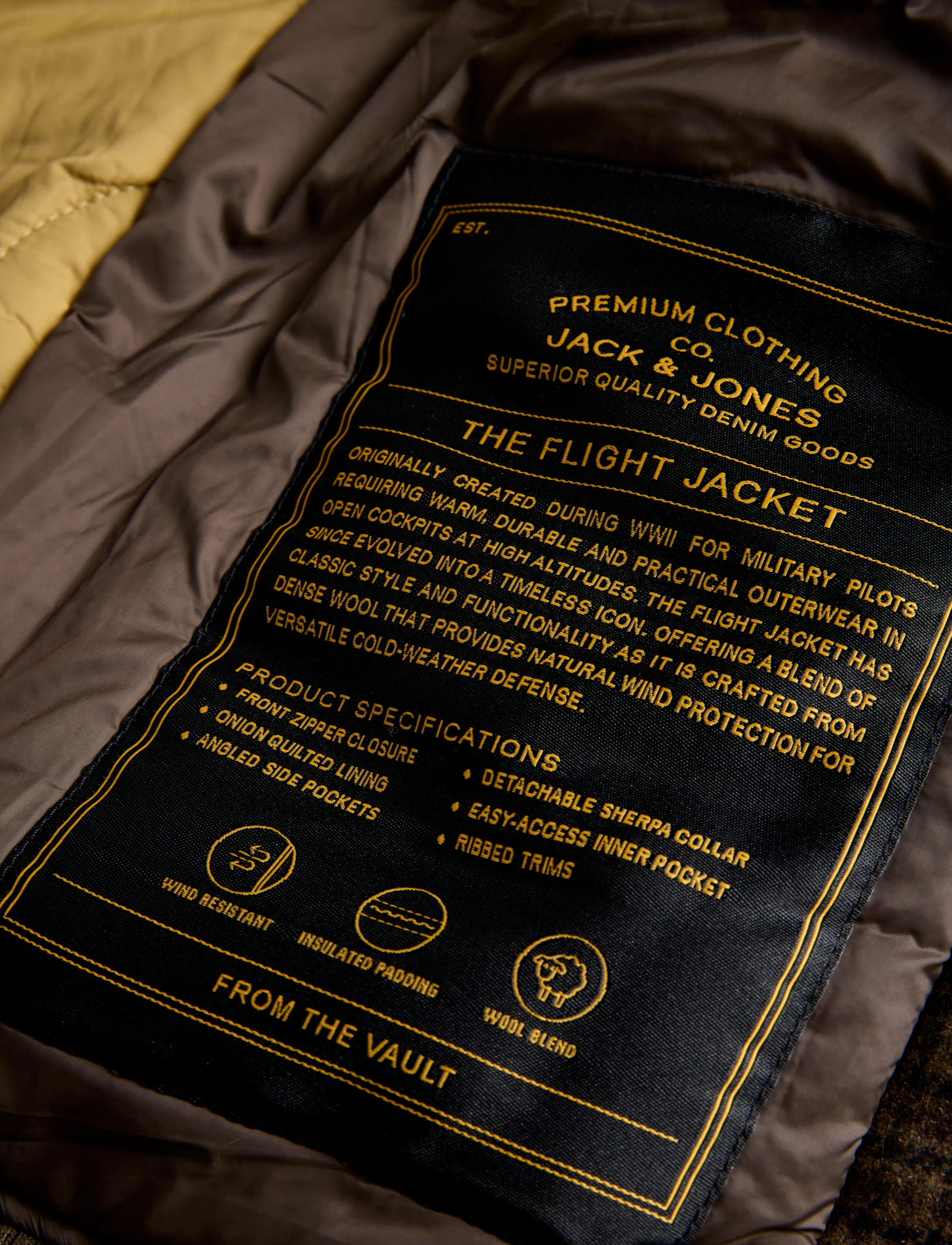 Jack & Jones - JPRBLUMELVIN WOOL BLEND BOMBER - sügisjoped - hot fudge - 5