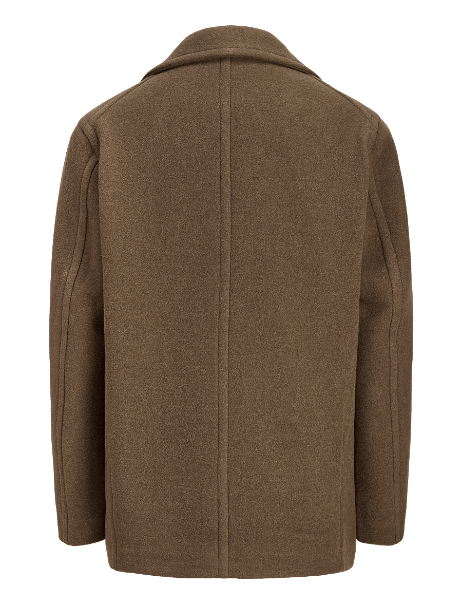 Jack & Jones - JPRBLUNEIL WOOL BLEND PEACOAT - wollmäntel - crocodile - 1