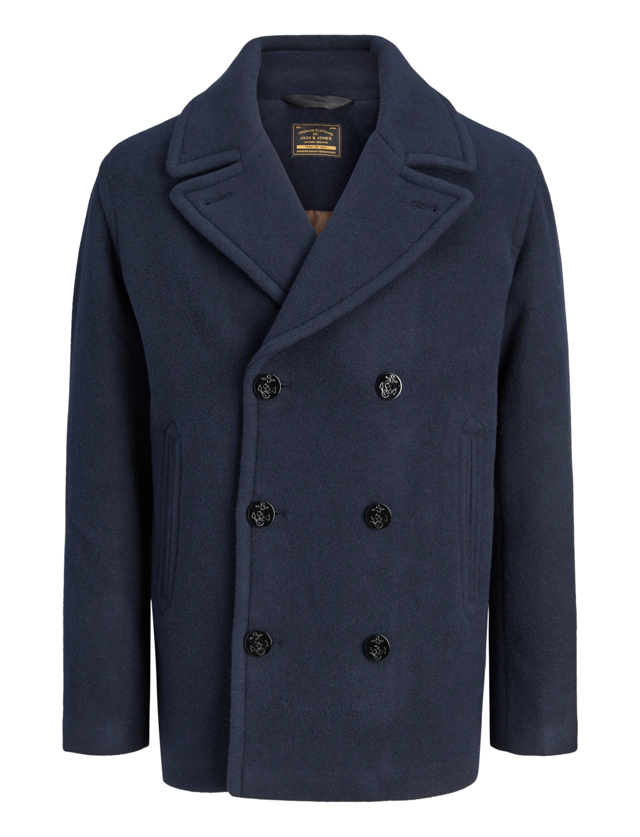 Jack & Jones JPRBLUNEIL WOOL BLEND PEACOAT - Ullrockar - DARK NAVY / navy