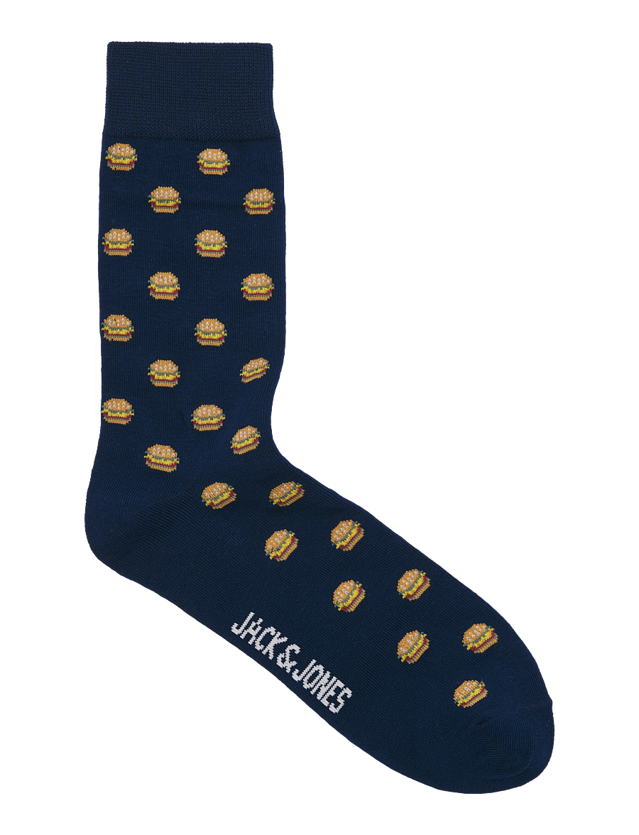 Jack & Jones - JACLANDO FOOD SOCKS 3 PACK - ocean cavern - 2