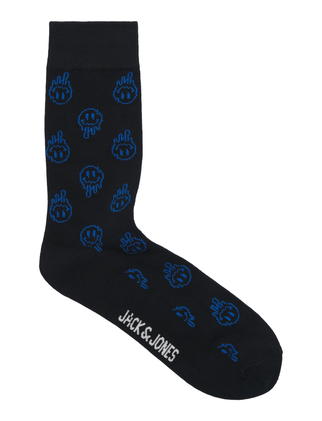 Jack & Jones - JACDALE SMILEY SOCKS 3 PACK - socken im multipack - black - 3