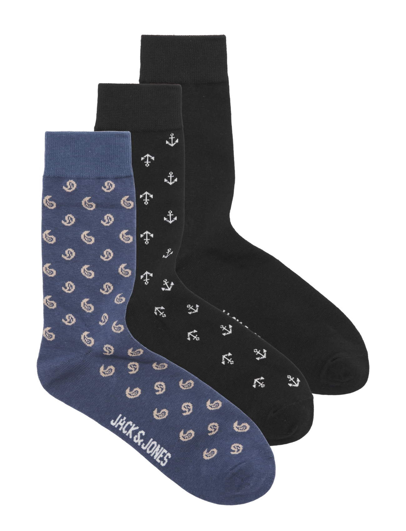 Jack & Jones JACCENTRAL SOCKS 3 PACK - Multipack strømper - CROWN BLUE / blue