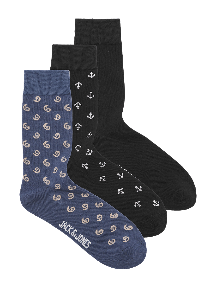 Jack & Jones - JACCENTRAL SOCKS 3 PACK - sokker - crown blue - 0