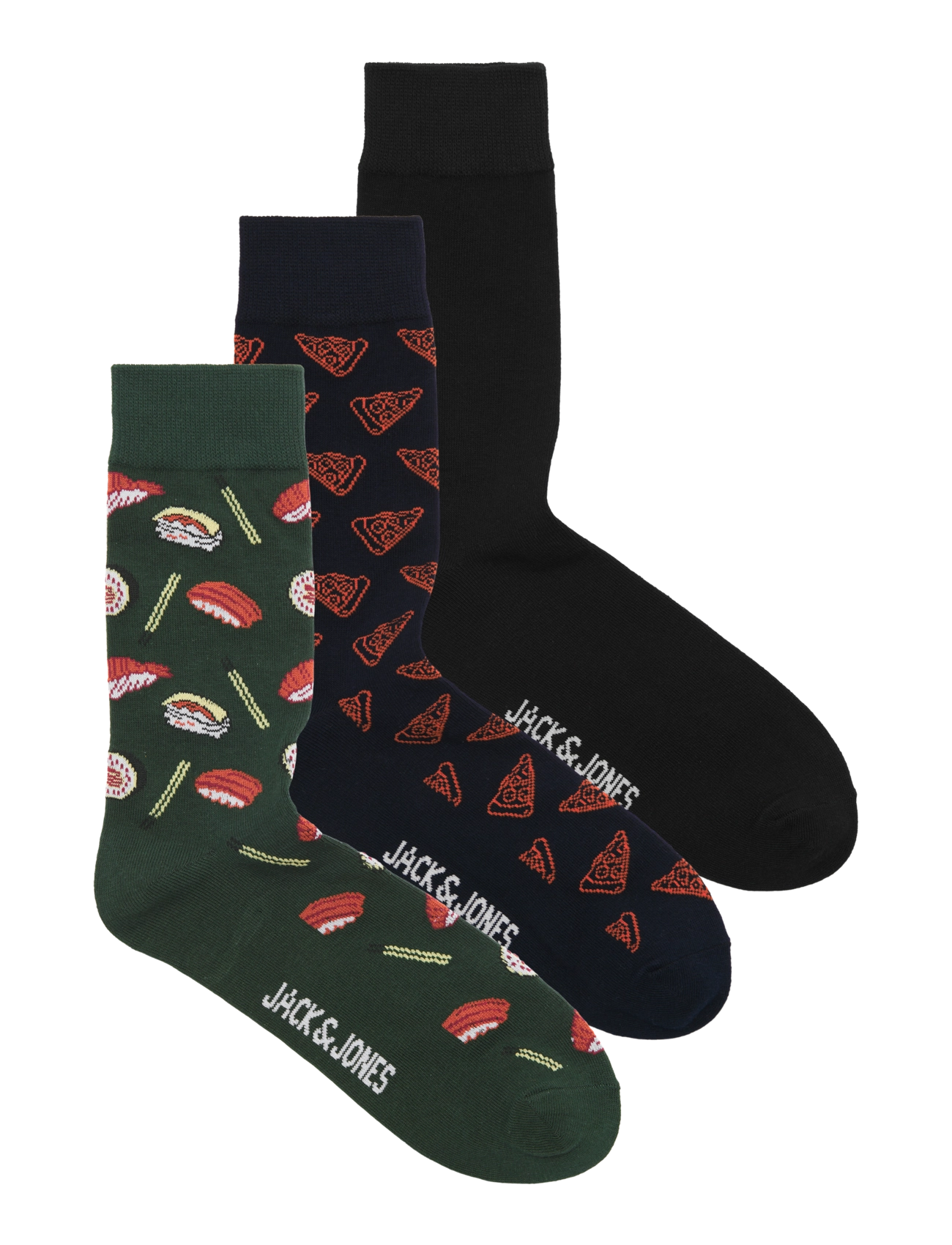 JACK & JONES Jacgareth Food Socken 3 Pack Grün - One Size - Herren