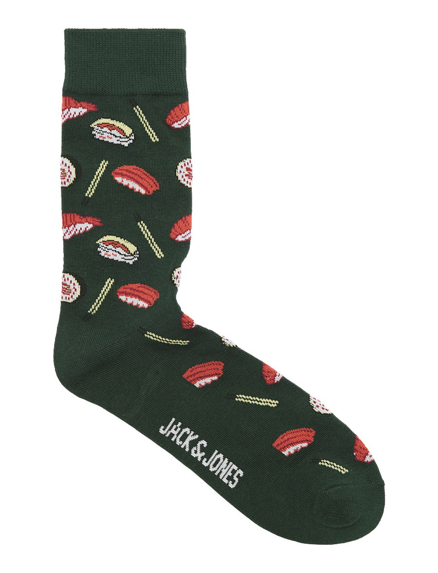 Jack & Jones - JACGARETH FOOD SOCKS 3 PACK - pine grove - 4
