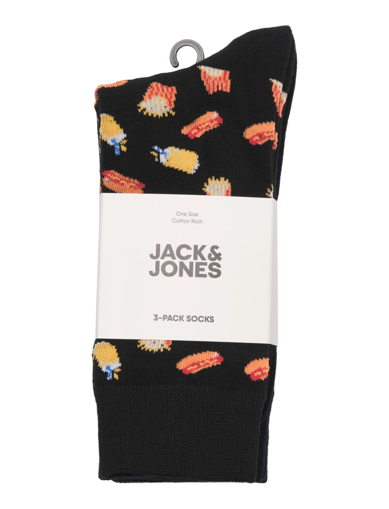 Jack & Jones - JACKEVIN FOOD SOCKS 3 PACK - black - 1