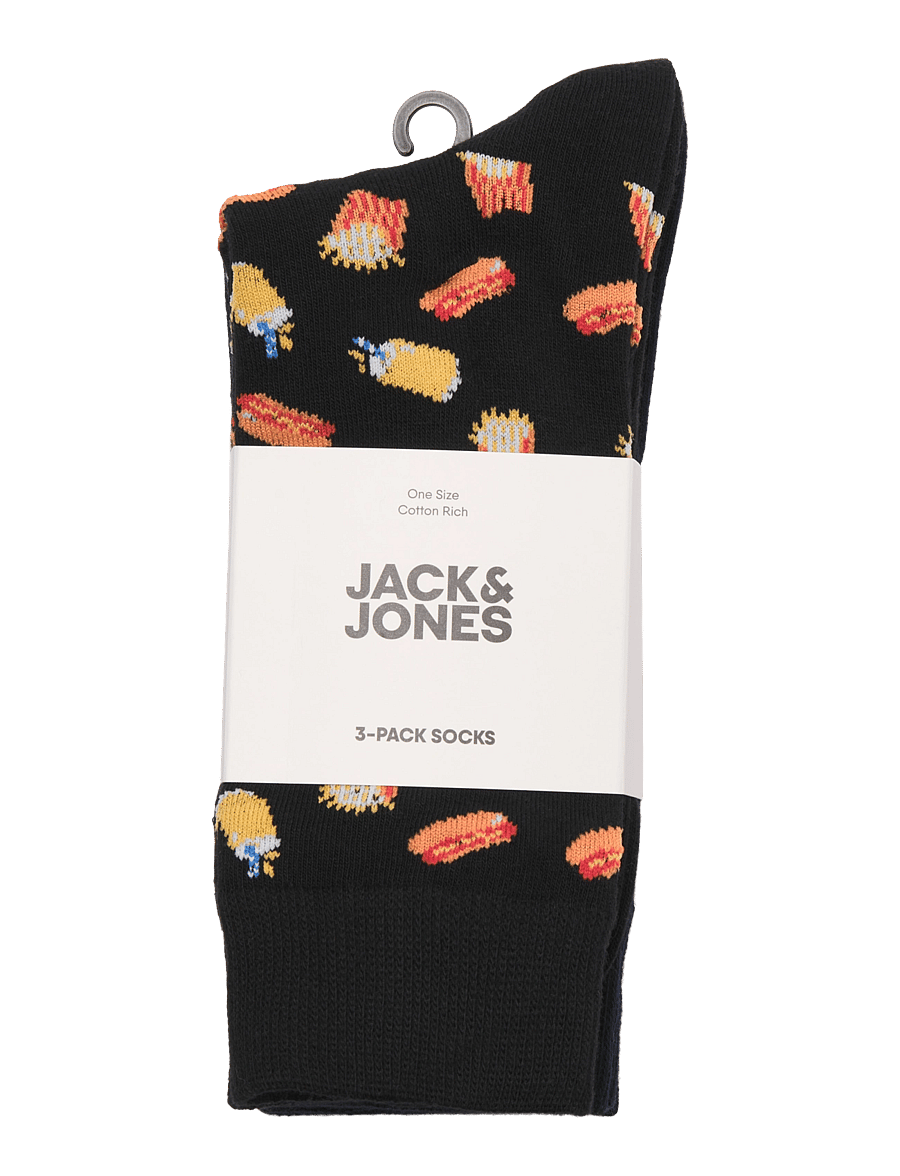 Jack & Jones - JACKEVIN FOOD SOCKS 3 PACK - black - 1