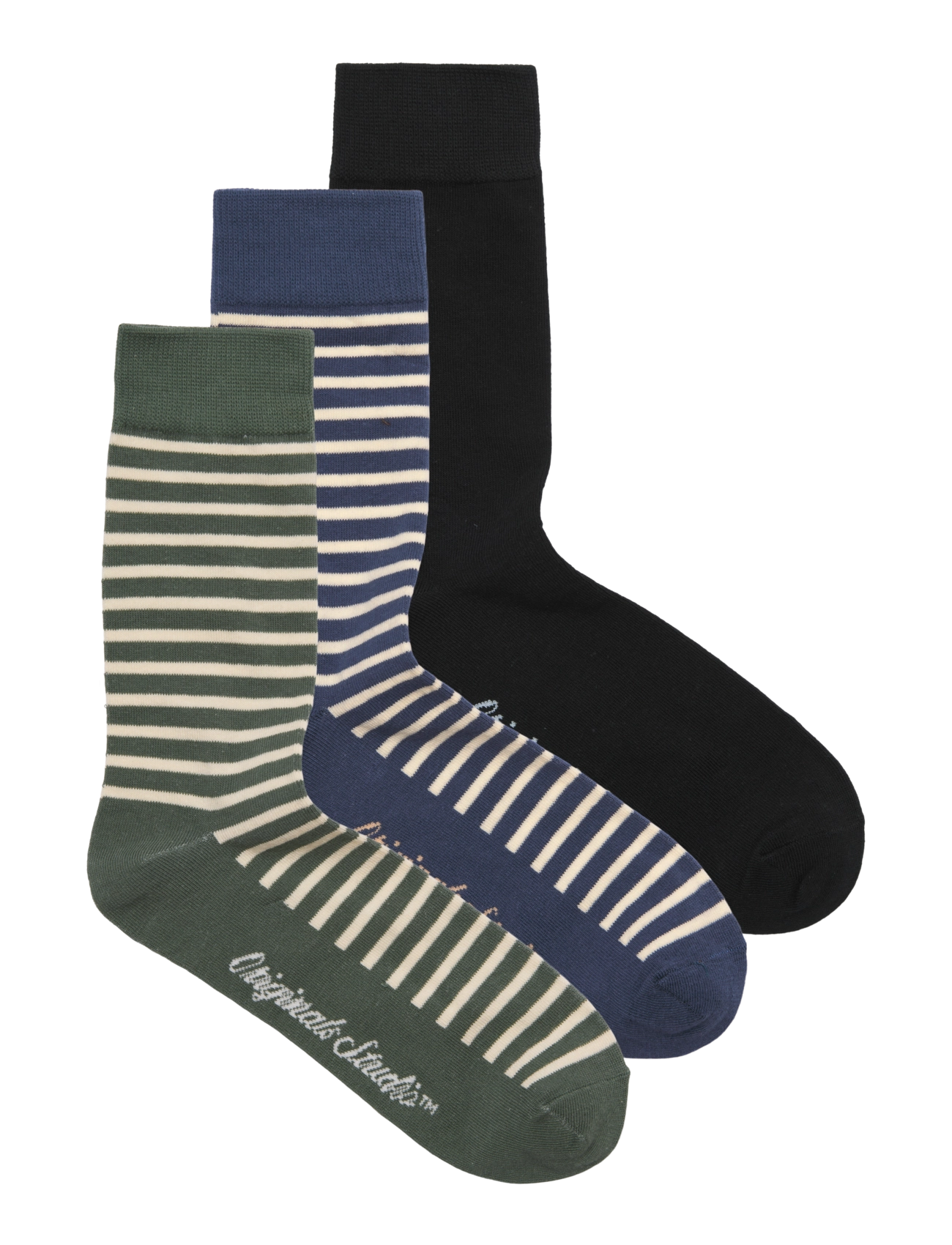 Jack & Jones JACNORREBRO STRIPED SOCKS 3 PACK - Socken - CROWN BLUE / navy