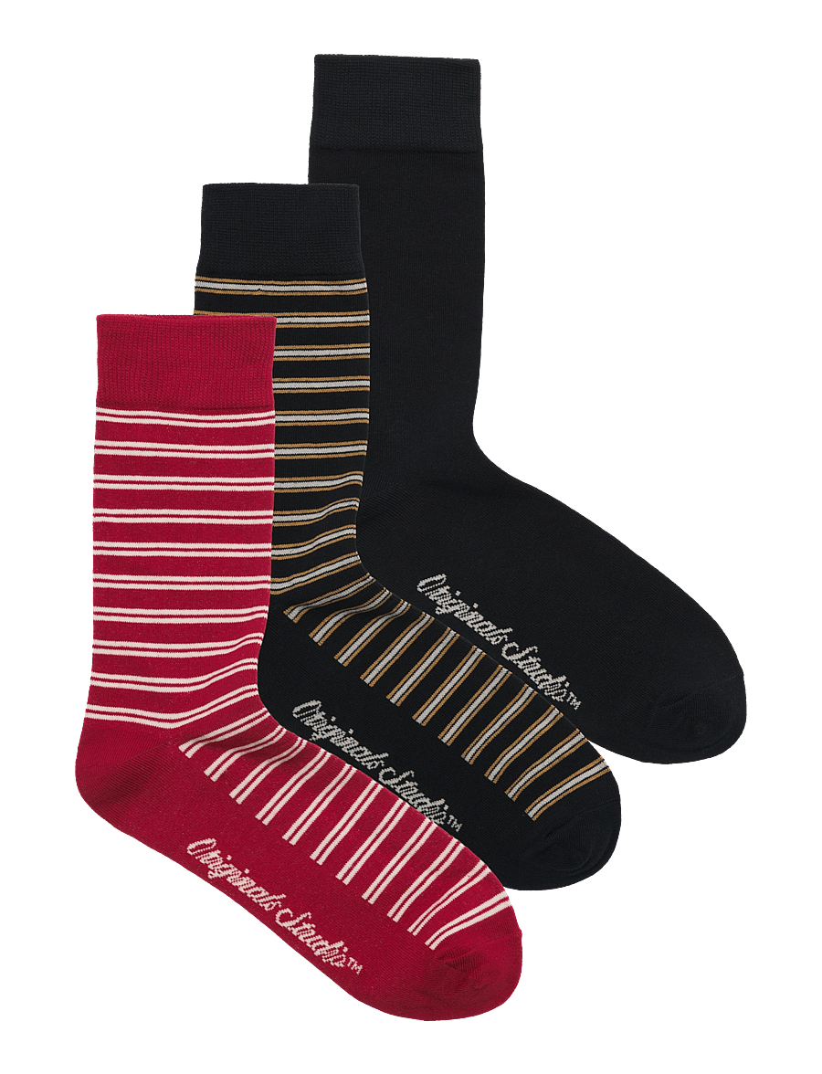 Jack & Jones - JACNORREBRO STRIPED SOCKS 3 PACK - tennissocken - sky captain - 0