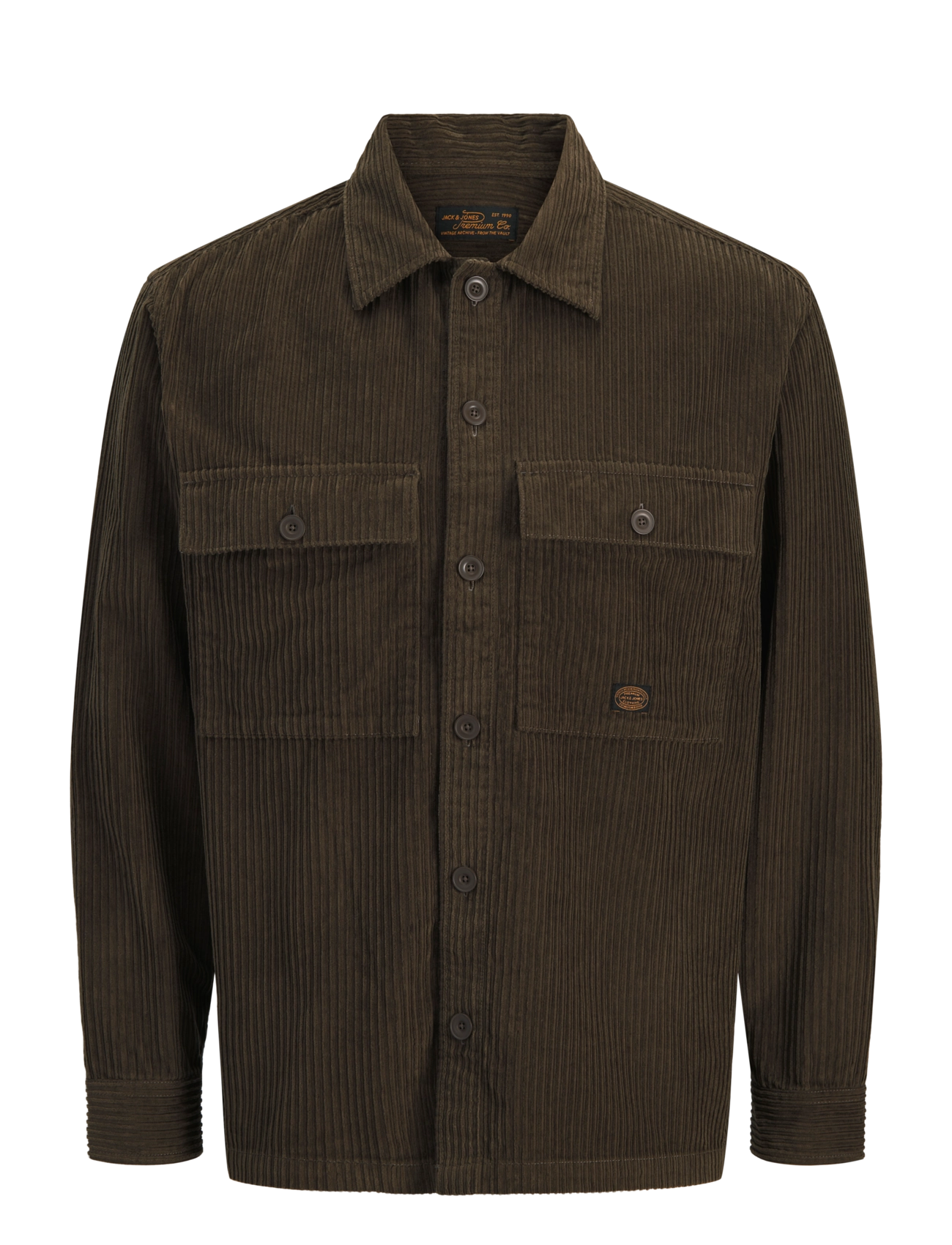 Jack & Jones JPRBLUOLIVER CORDUROY L/S OVERSHIRT - Overshirts - CROCODILE / khaki/green
