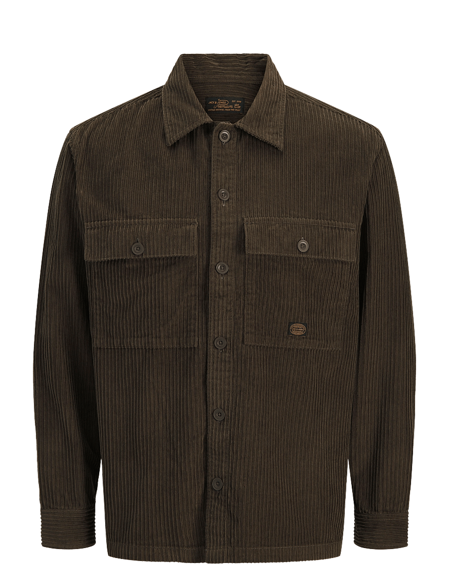 Jack & Jones - JPRBLUOLIVER CORDUROY L/S OVERSHIRT - crocodile - 0