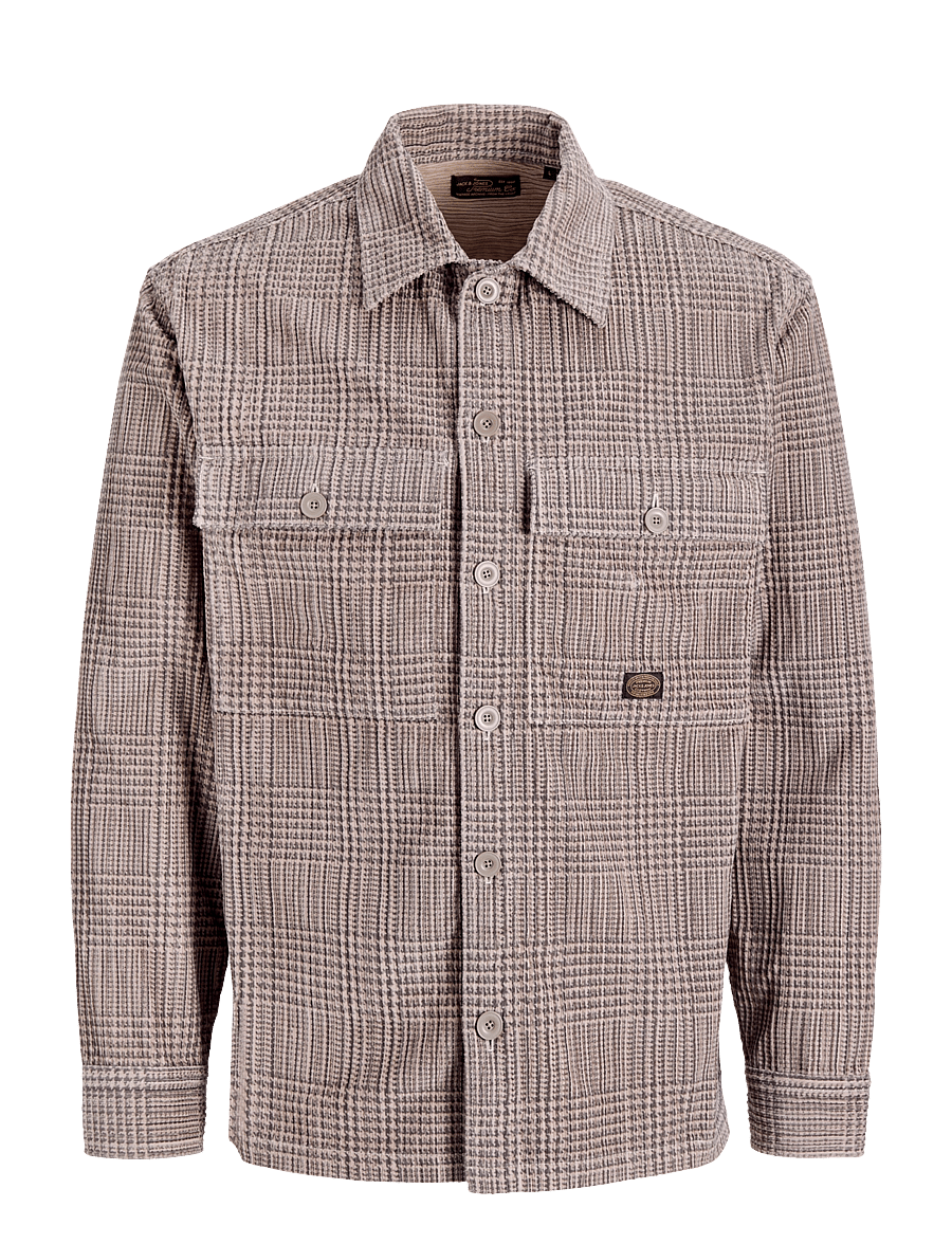 Jack & Jones - JPRBLUOLIVER CORDUROY L/S OVERSHIRT - plaza taupe - 0