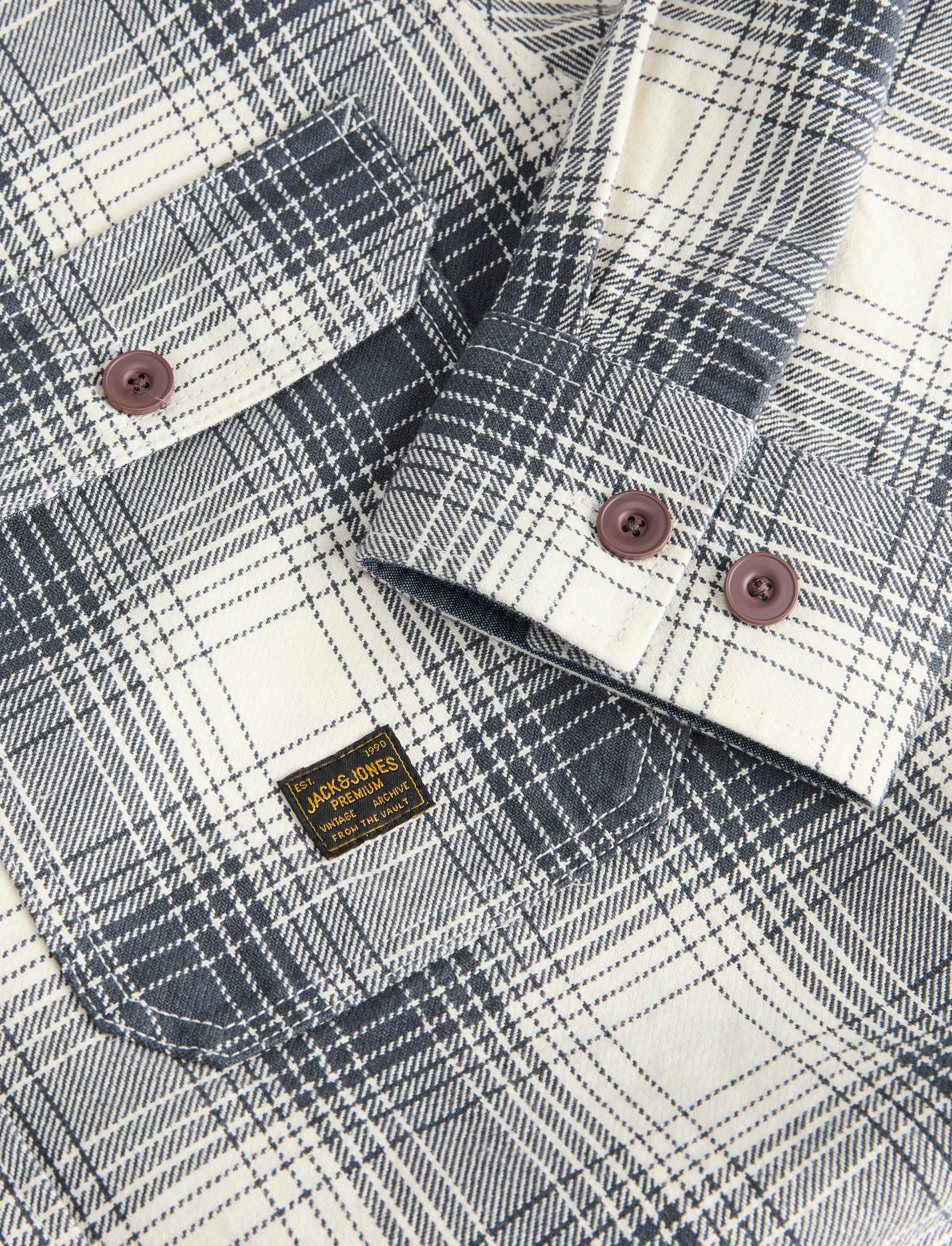Jack & Jones - JPRBLUIVY CHECK L/S OVERSHIRT SN - checkered shirts - dark navy - 3