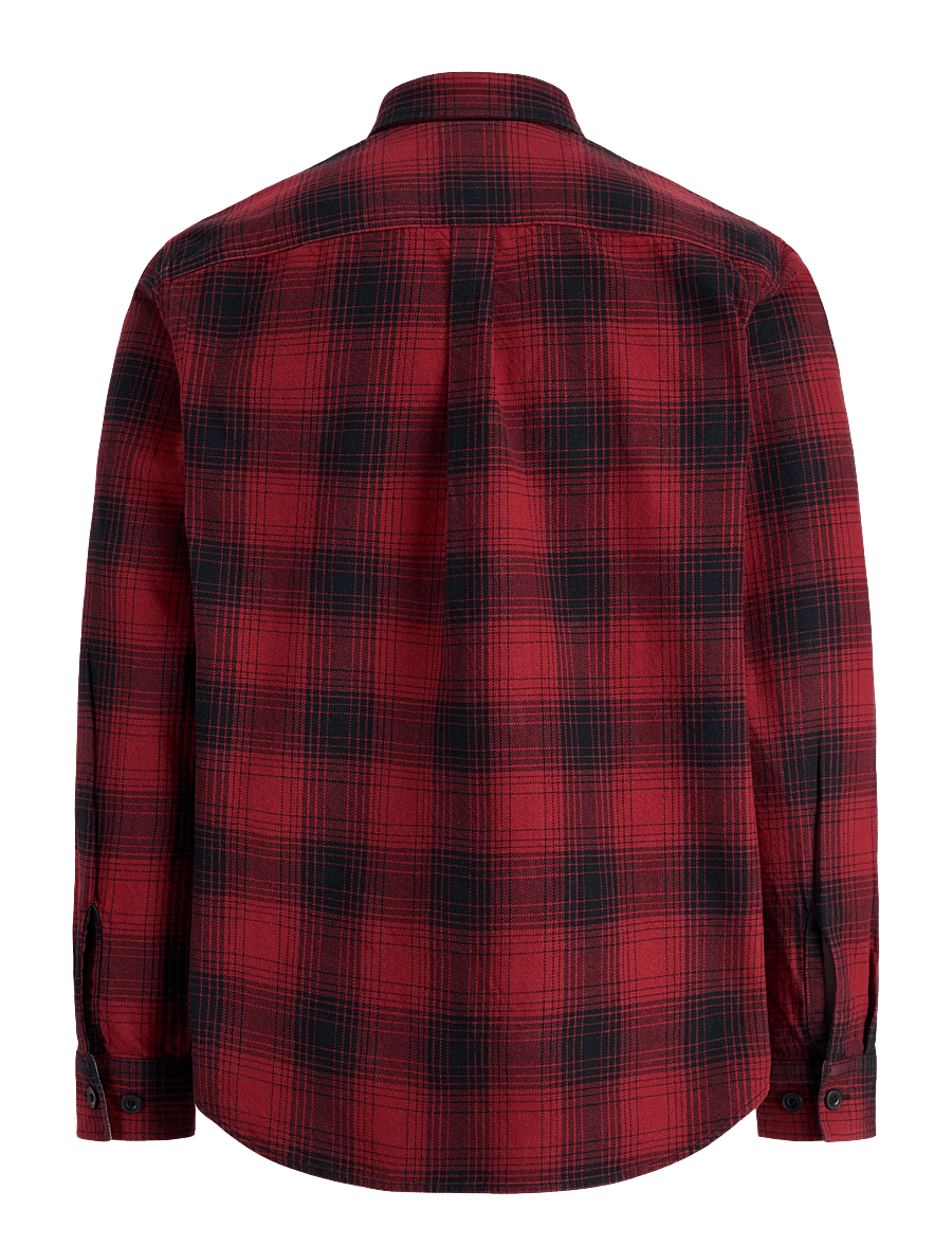 Jack & Jones - JPRBLUIVY CHECK L/S OVERSHIRT SN - Überhemden - rosewood - 1