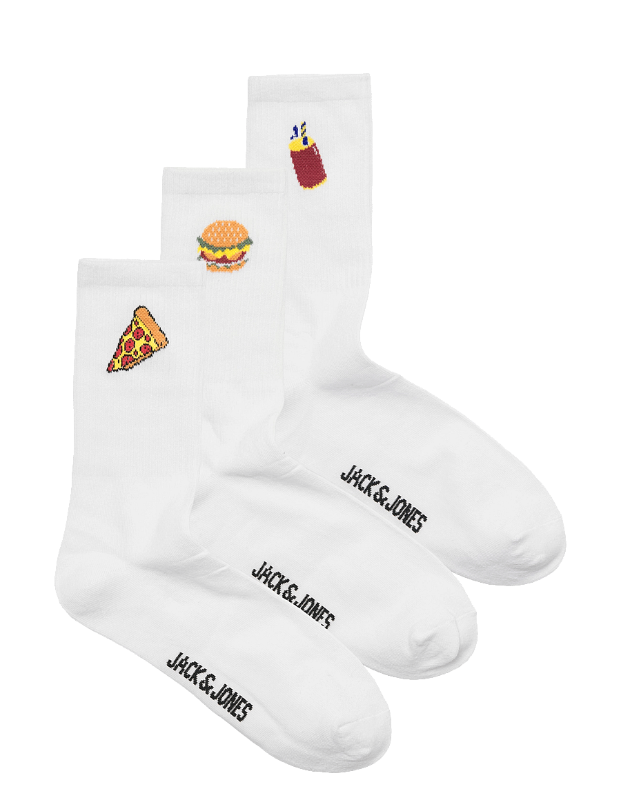 Jack & Jones - JACFOOD TENNIS SOCKS 3 PACK - tennissocken - white - 0