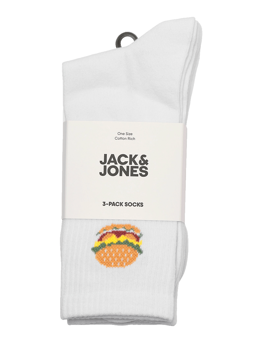 Jack & Jones - JACFOOD TENNIS SOCKS 3 PACK - tennissocken - white - 1