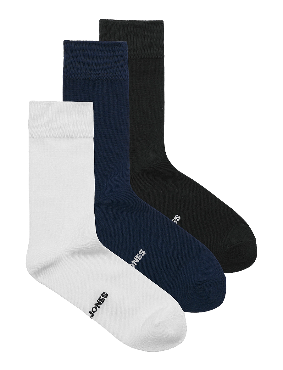Jack & Jones - JACLOUIS BAMBOO SOCK 3 PACK - tennissocken - black - 0