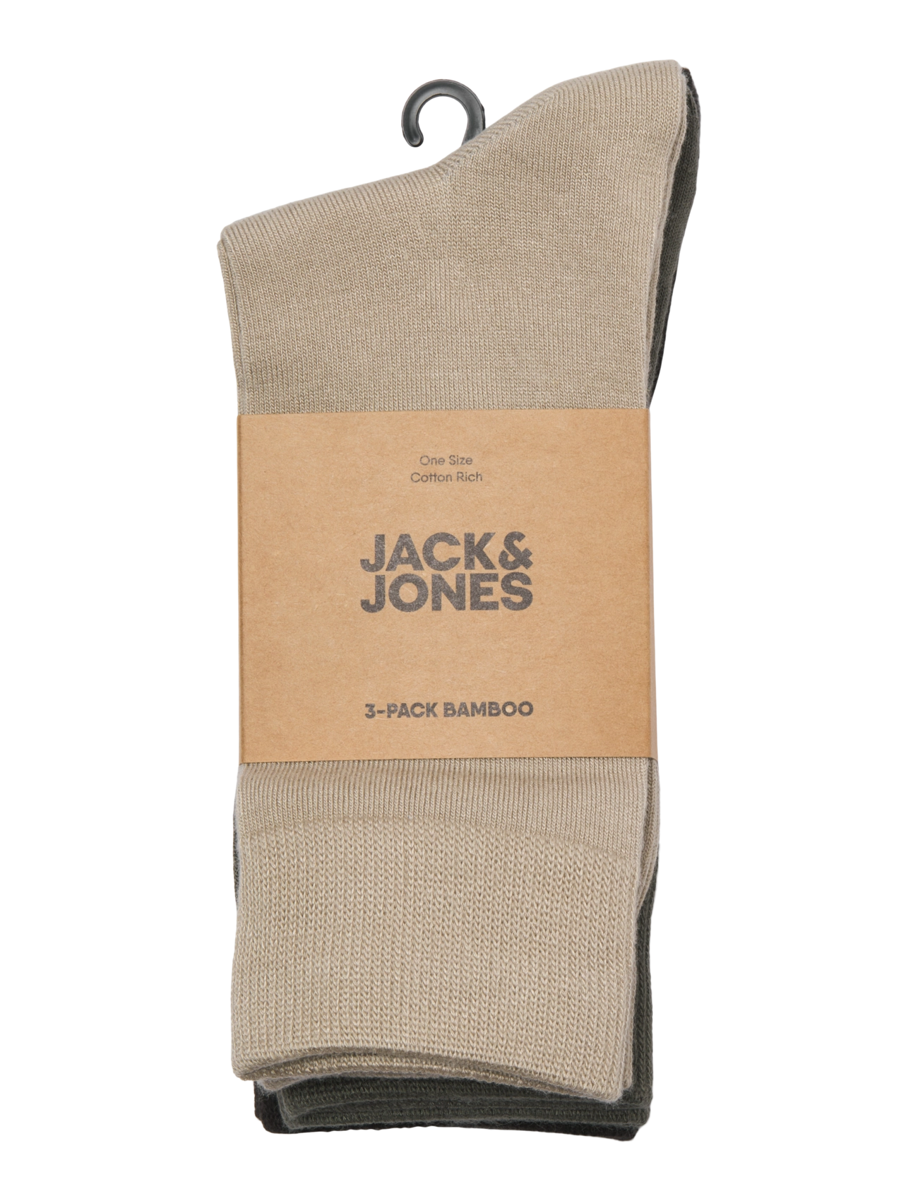 Jack & Jones - JACLOUIS BAMBOO SOCK 3 PACK - tennissocken - plaza taupe - 1