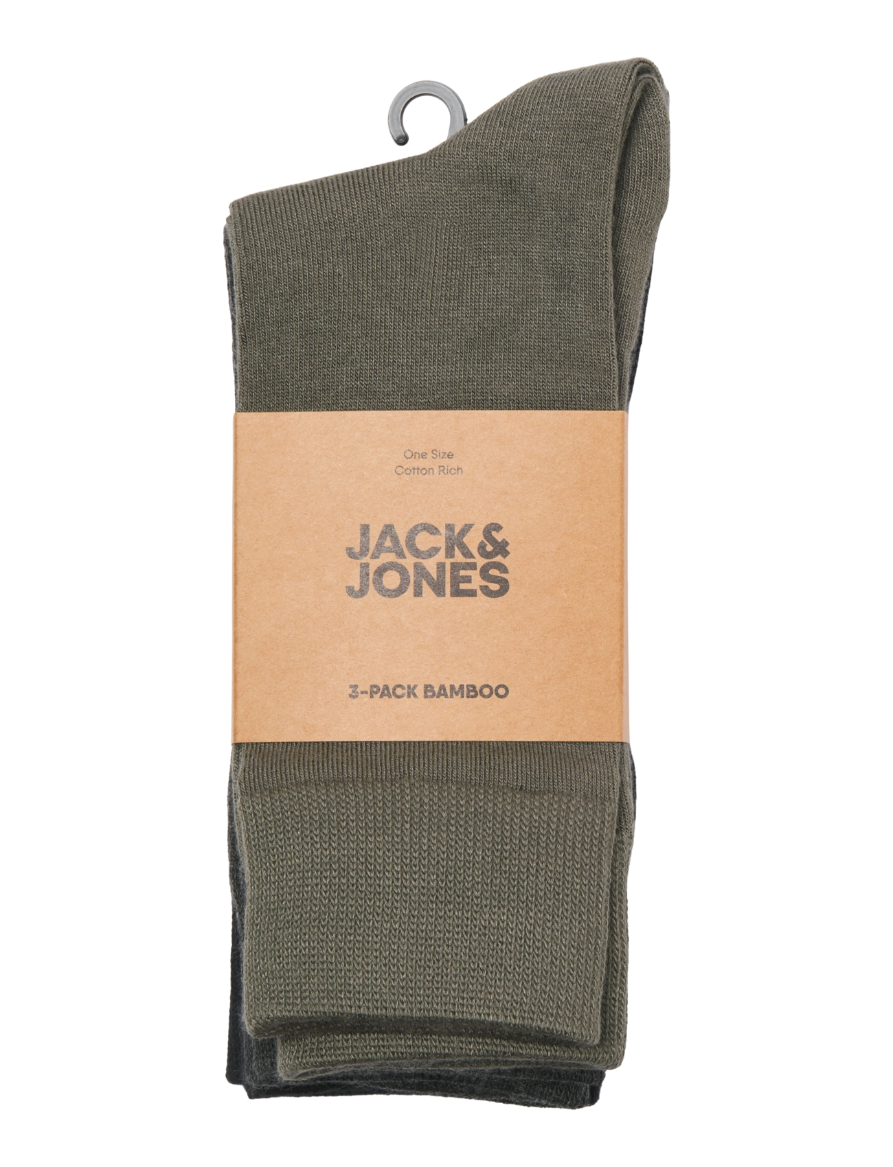 Jack & Jones - JACLOUIS BAMBOO SOCK 3 PACK - tennissocken - smokey olive - 1