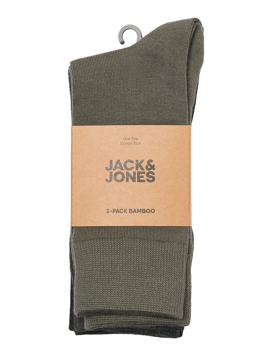 Jack & Jones - JACLOUIS BAMBOO SOCK 3 PACK - tennissocken - smokey olive - 1