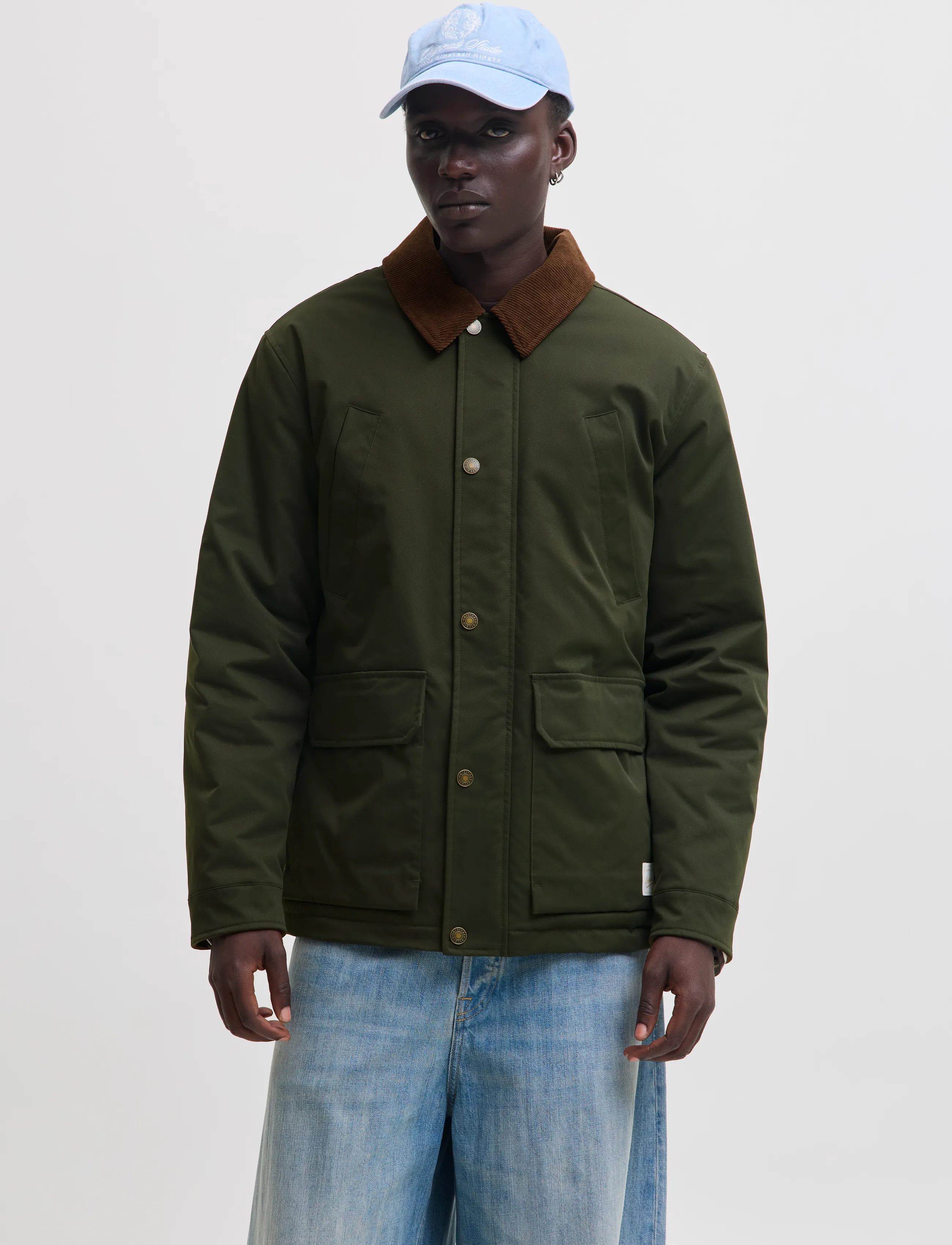 Jack & Jones JORNORREBRO PADDED BARN JACKET SN - Jakker - ROSIN / khaki/green
