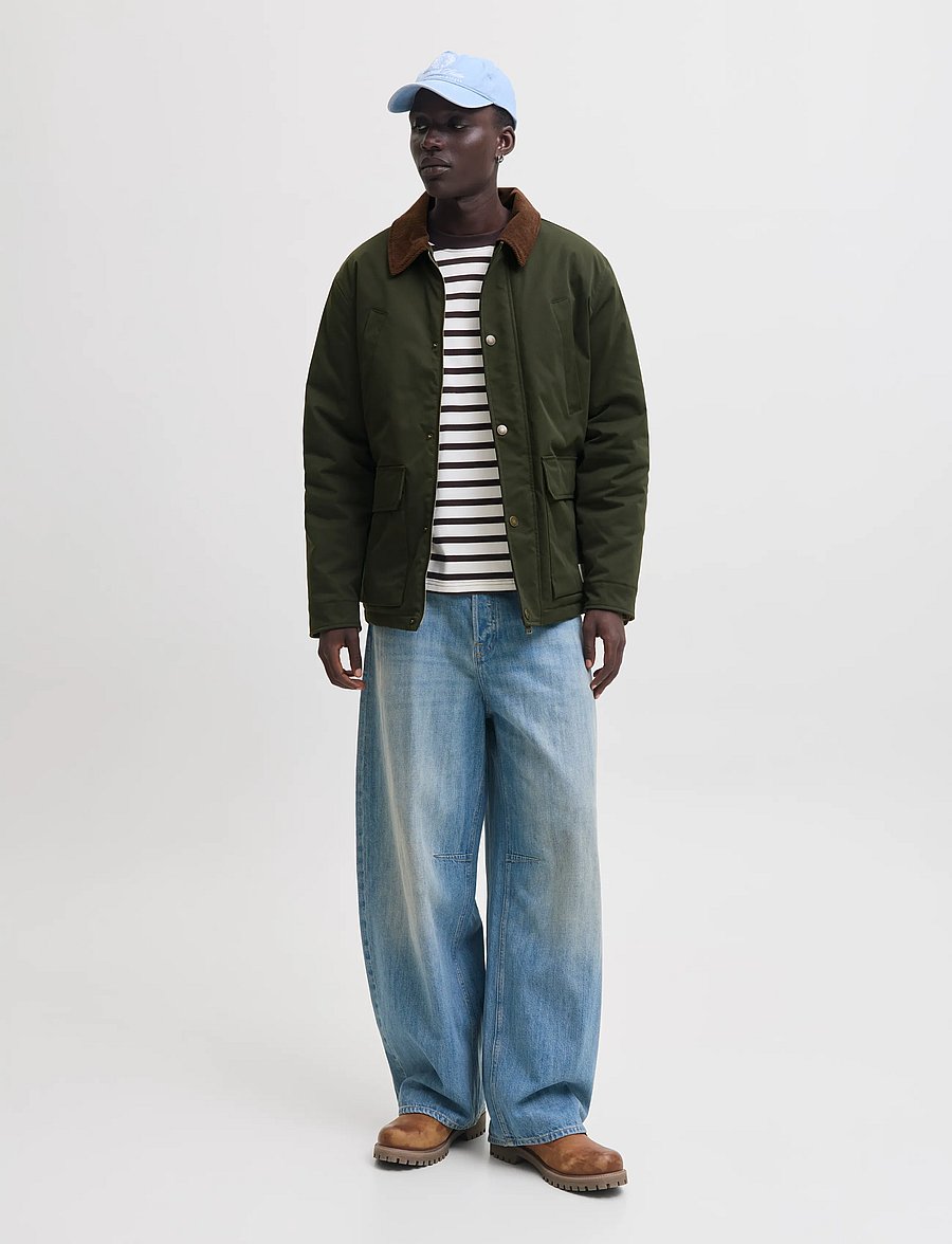 Jack & Jones - JORNORREBRO PADDED BARN JACKET SN - dunjakker - rosin - 4