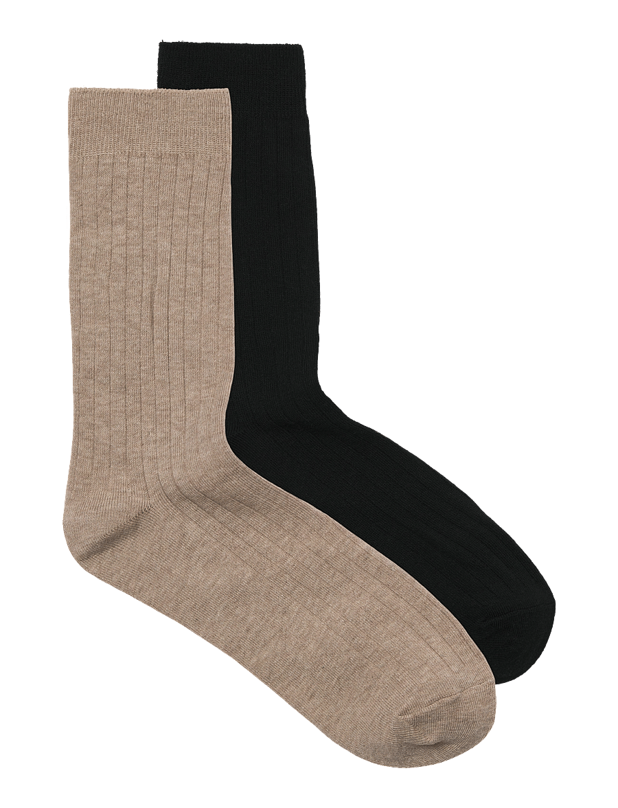 Jack & Jones - JACDELUXE SOCKS 2 PACK - tennissocken - greige - 0