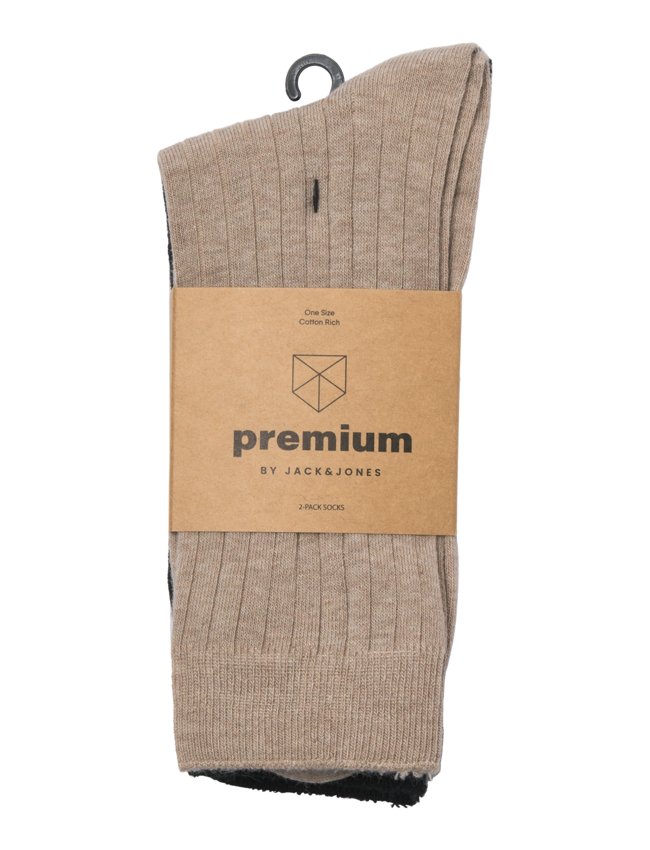 Jack & Jones - JACDELUXE SOCKS 2 PACK - tennissocken - greige - 1