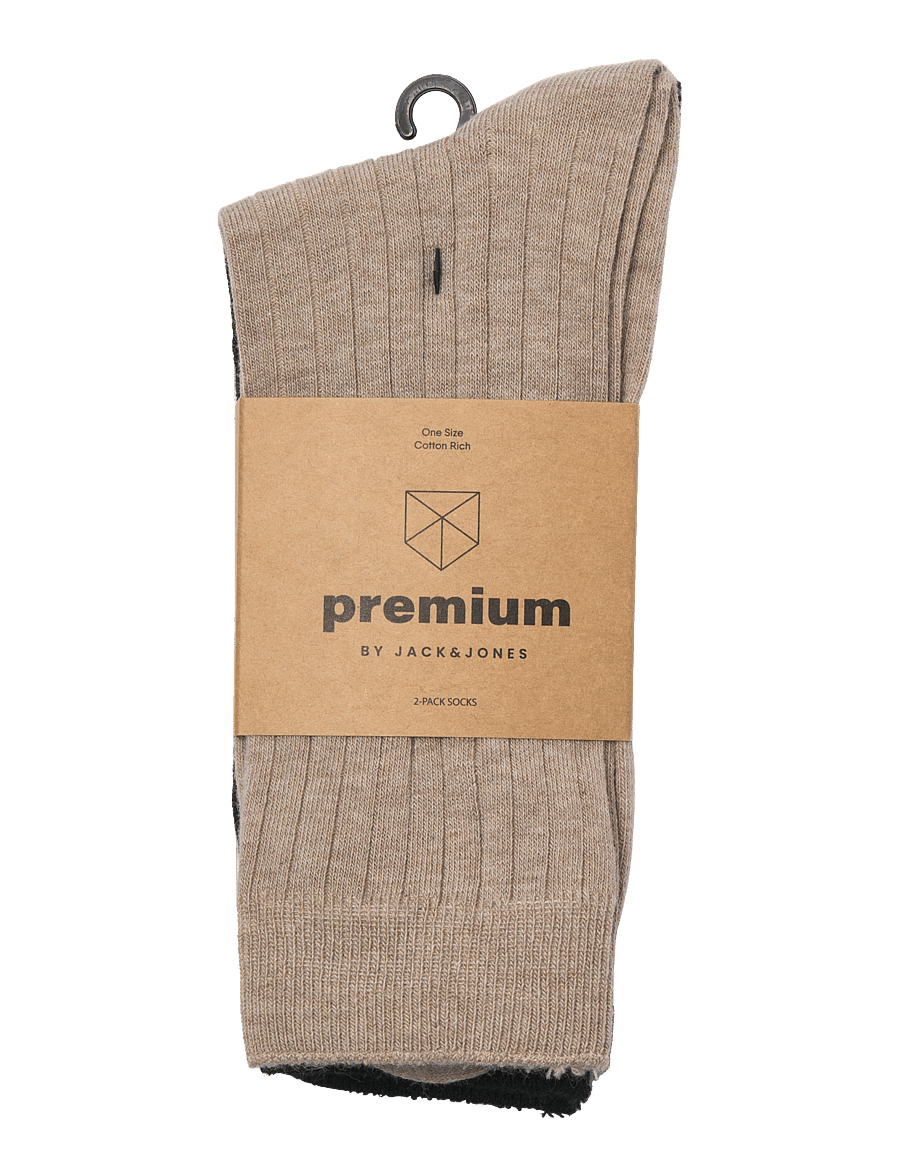 Jack & Jones - JACDELUXE SOCKS 2 PACK - tennissocken - greige - 1