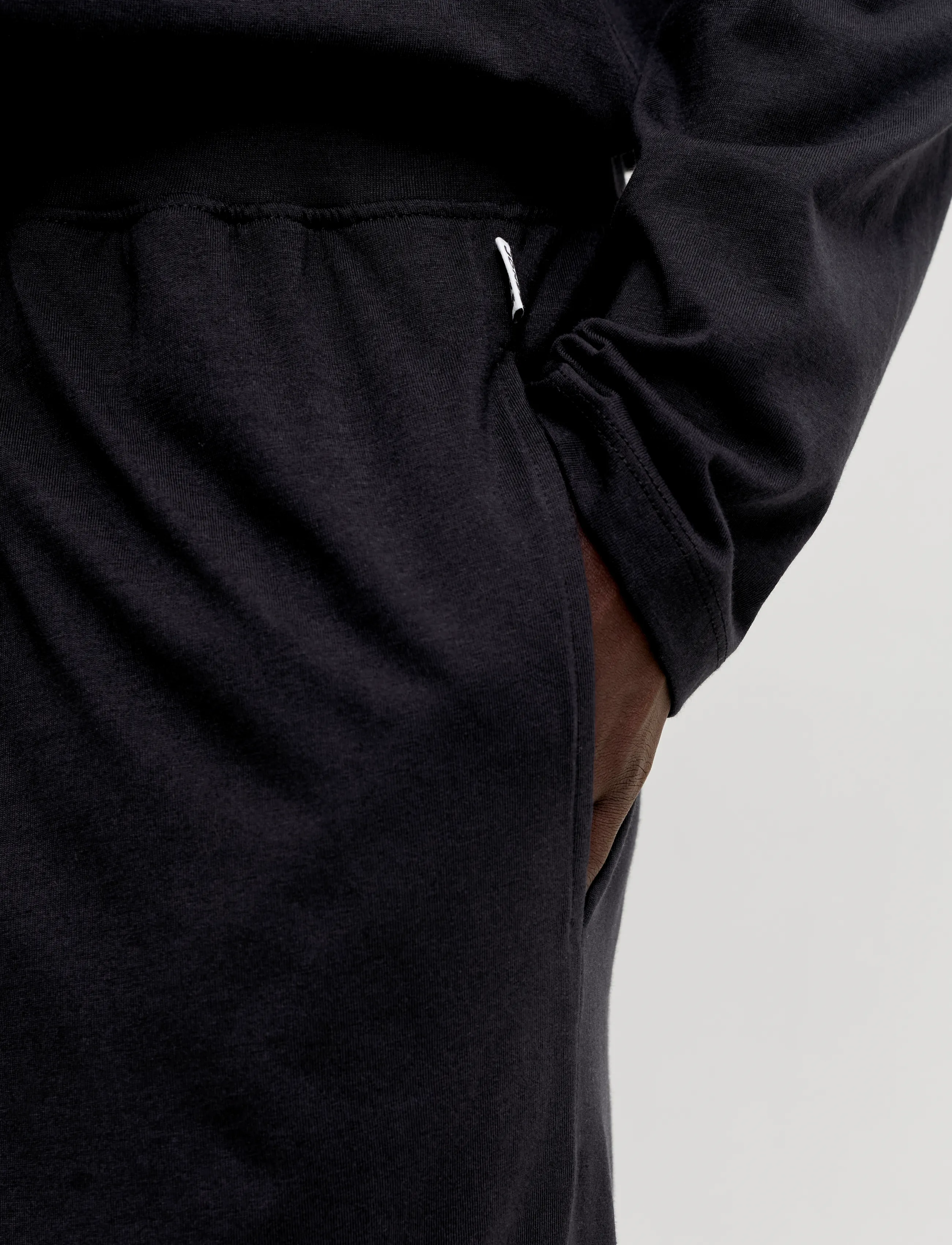 Jack & Jones JACALFRED LS TEE AND PANTS SET W - Pyjama - BLACK / black