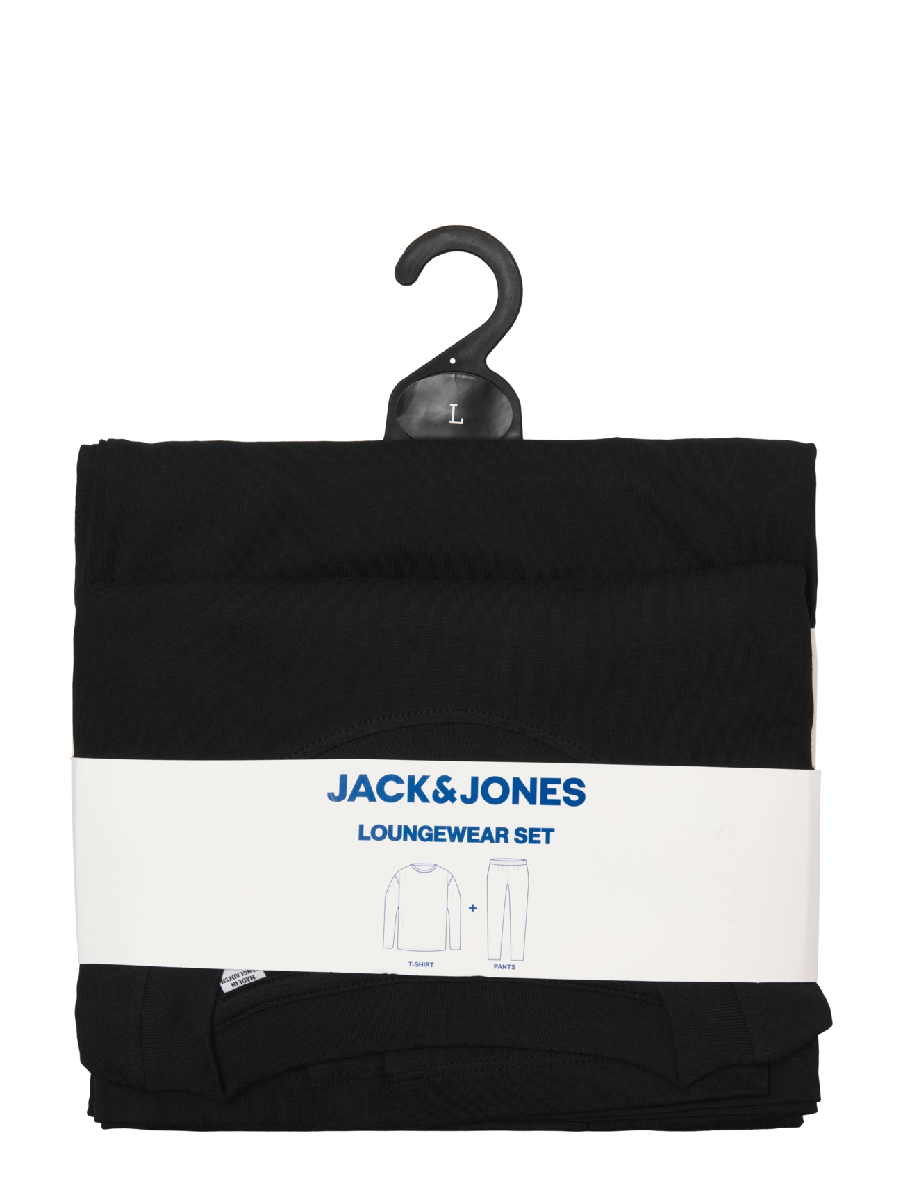Jack & Jones - JACALFRED LS TEE AND PANTS SET W - pidžaamakomplektid - black - 4