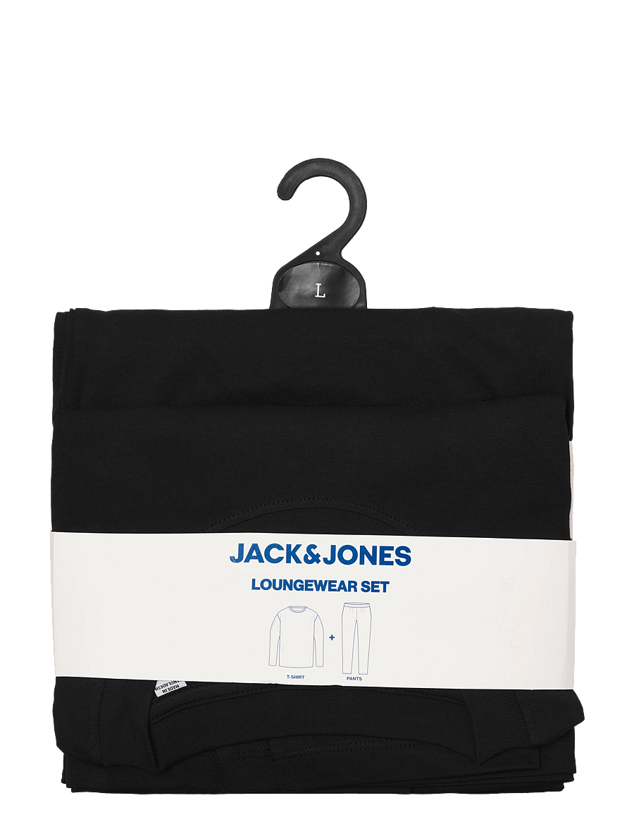 Jack & Jones - JACALFRED LS TEE AND PANTS SET W - pidžaamakomplektid - black - 4