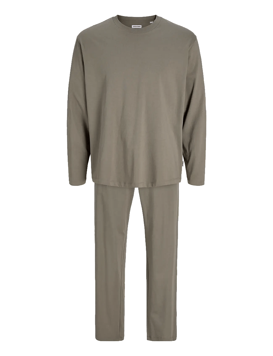 Jack & Jones - JACALFRED LS TEE AND PANTS SET W - smokey olive - 1